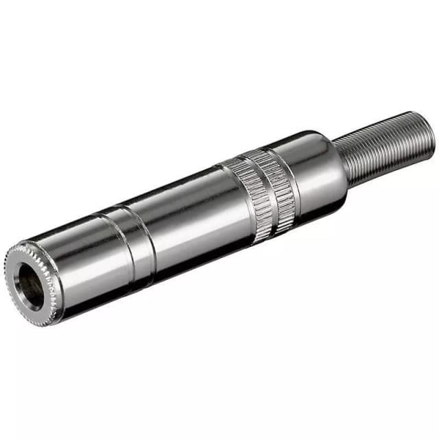 Mufa audio Jack 6.35 mm mono mama metal Goobay