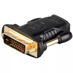 Adaptor DVI-D 24+1 la HDMI mama aurit Goobay 1