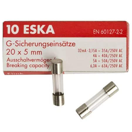 Siguranta fuzibila 1.6A 5x20mm rapida ESKA