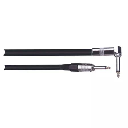 Cablu chitara Jack 6.35 mm tata la Jack 6.35 mm 90 grade tata 3m ibiza
