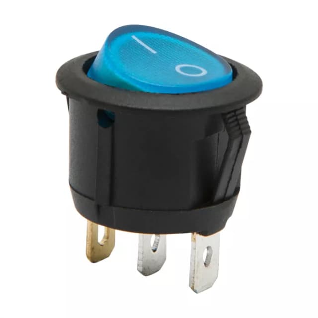 Interupator basculant 1 circuit 3 pini ON-OFF 6A-250V albastru