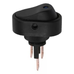 Interupator basculant 1 circuit 12V 20A OFF-ON LED albastru 2 pini 1