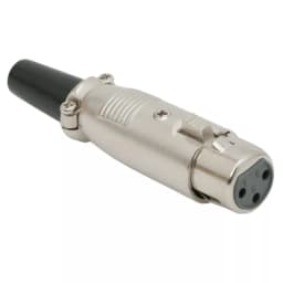 Mufa XLR 3 poli mama executie tata cu protectie cablu 1