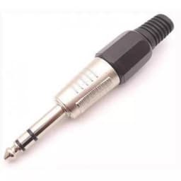 Mufa Jack 6.35 mm stereo tata cu varf aurit 3