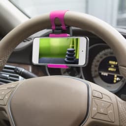 Suport telefon pentru volan pink 1