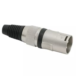 Mufa tata XLR 3 poli cu lipire protectie pentru cablu 1