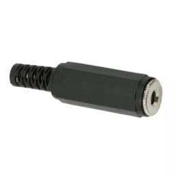 Mufa JACK stereo 3.5 mm mama cu protectie cablu 1