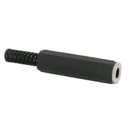 Mufa JACK stereo 6.3 mm mama cu protectie cablu 1