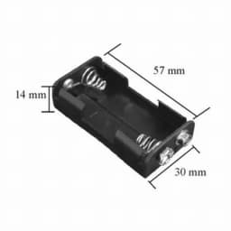 Suport pentru baterii 2buc AA cu mufa de conectare 9V 2