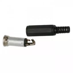 Mufa JACK stereo 3.5 mm mama cu protectie cablu 2