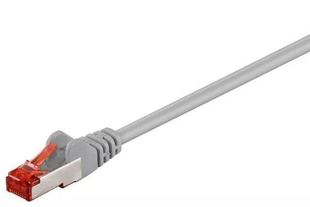 Cablu retea PiMF CAT6e SFTP 0.5m 2x RJ45 cupru ecranat gri Goobay