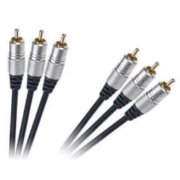 Cablu 3x RCA - 3x RCA 1.5m GOLD Profesional 1
