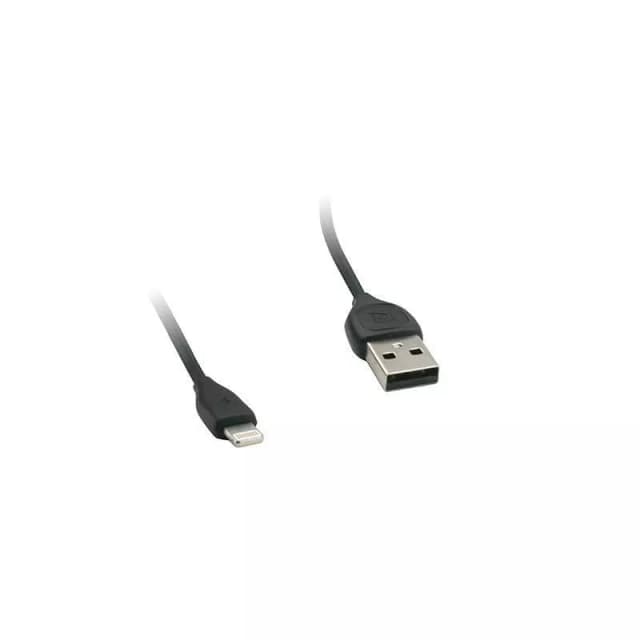 Cablu de incarcare USB Remax Lesu iPhone 5 iPhone 6 iPhone 7 Negru 1m