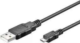 Cablu USB 2.0 - micro USB 0.3m negru Goobay 1