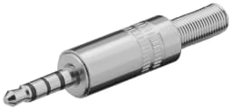 Mufa Jack 3.5 mm 4 pini 4 contacte tata din metal Goobay 1