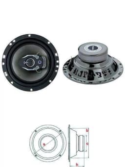 Set difuzoare 6.5" auto 16.25cm 100W PEIYING 2buc 13