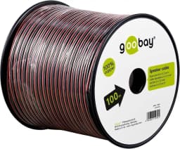 Cablu difuzor cupru OFC 2x1.50mm rosu/negru Goobay 15084 2