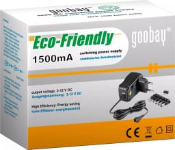 Alimentator de curent continuu 3V-12V 1500mA +6 mufe Goobay 2