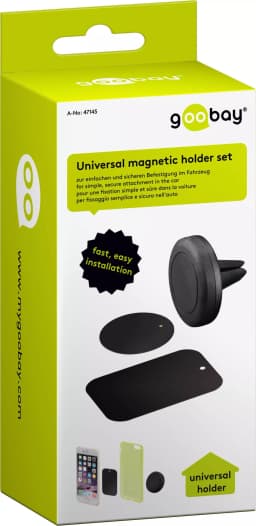 Suport telefon universal magnet in grila ventilatie auto Goobay 6