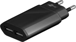 Alimentator 230V la 2x USB 2.1A negru Goobay 1