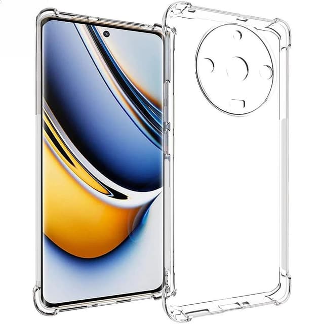 Husa protectie pentru Realme GT2 Pro,, TPU, Antisoc, Protectie colturi, Rezistenta la impact, 1.5 mm, Transparenta