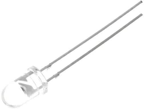 LED 5mm ultraviolet 3-3.8V ?d 380-390nm 15° 20mA 8÷10mW Montare THT OPTOSUPPLY OSV3SL5111A