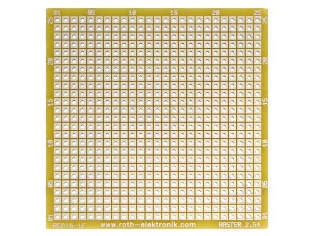 Placa universala singura fata prototip W 67.94mm L 68.58mm ROTH ELEKTRONIK GMBH RE016-LF