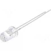 LED 5mm alb cald 2180-3000mcd 30 grade 10-15mA 12V OPTOSUPPLY OSM5DK5A31A-12V
