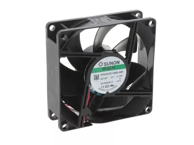 Ventilator DC axial 12VDC 80x80x25 mm 4500rot./min 96.85m3/h 43.1dBA Vapo SUNON PF80251V2-1000U-A99