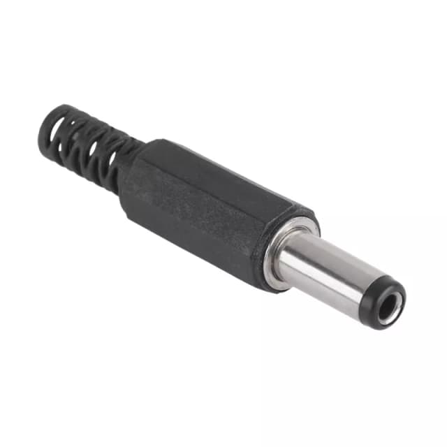 Mufa DC alimentare tata pe fir 2.5 x 5.5 mm cu protectie pentru cablu WTY0110-2.1