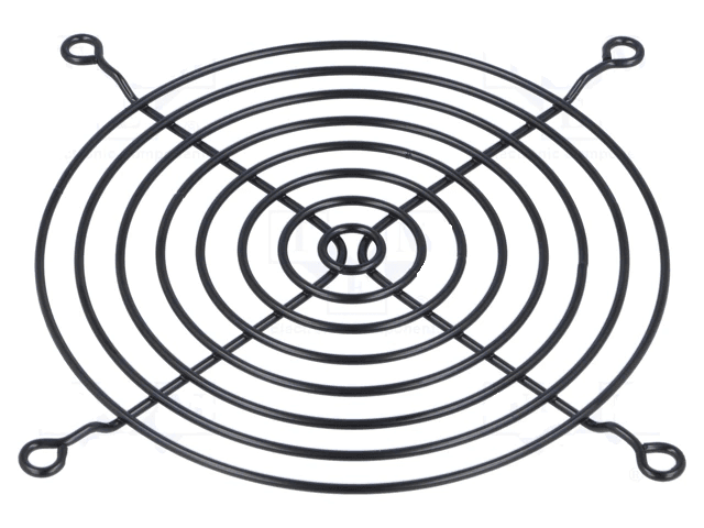 Protectie ventilator metal 120x120mm pentru surub negru TQSolution FG-12-BK