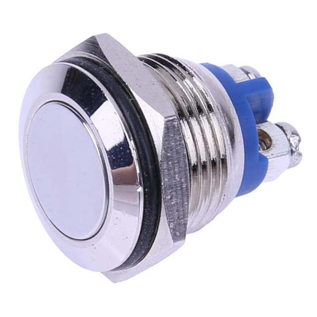 Intrerupator OFF-(ON) fara retinere plat 2A 250V conectare surub argintiu