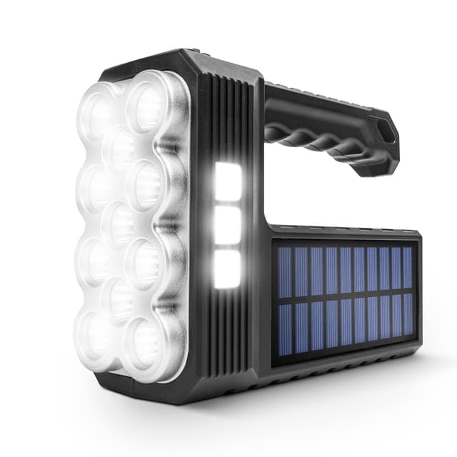 Lanterna solara LED COB cu functie de lumina de lucru acumulator Li-ion 1200mAh Micro USB 1000lm IP55 Phenom 18581
