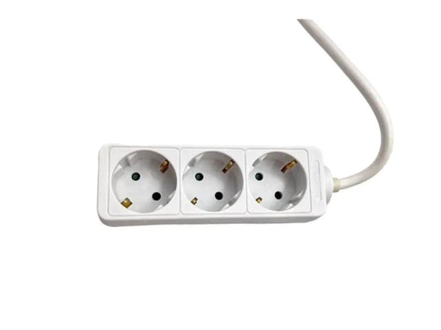 Prelungitor Well 3 prize 3m cablu 3x1.5mmp 16A 3500W alb EXTS-3S3M/04-WL