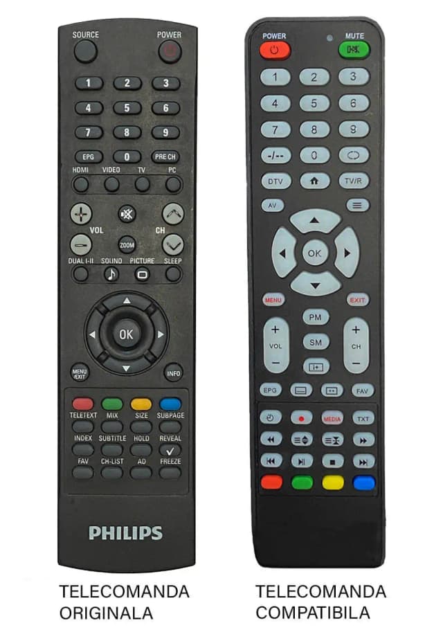 Telecomanda inlocuitoare compatibila TV Philips LCD cod ER 55 /MFY 45 (477)