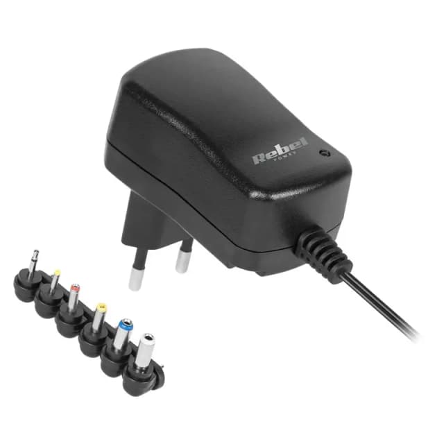 Alimentator stabilizat universal 3-12V 600mAh + 6 conectori REBEL URZ1152A