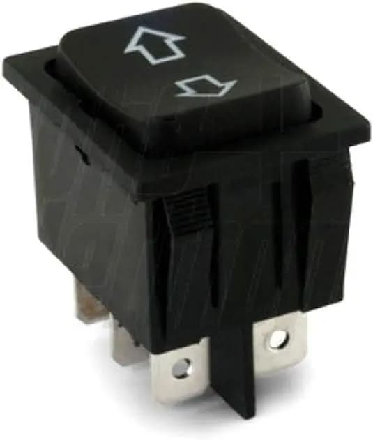 Buton comutator 12V 35A (MOM)-OFF-(MOM) fara retinere 28x22mm negru GBC 24.5550.00
