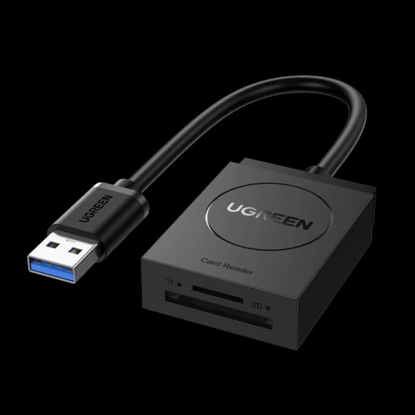 CARD READER extern Ugreen CR127 20250 interfata USB 3.0 citeste /scrie SD /microSD 5Gbps negru