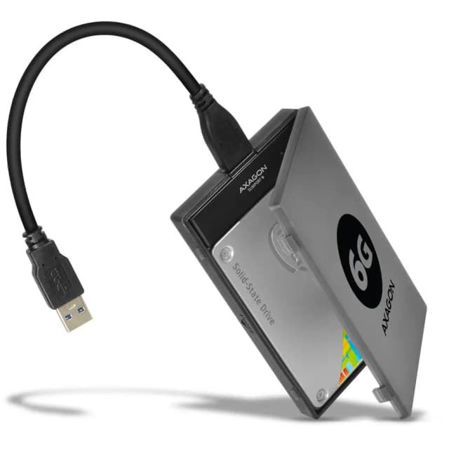 Rack Extern AXAGON ADSA-1S6 USB 3.0 SATA 6G UASP HDD Adaptor Extern 2.5" negru