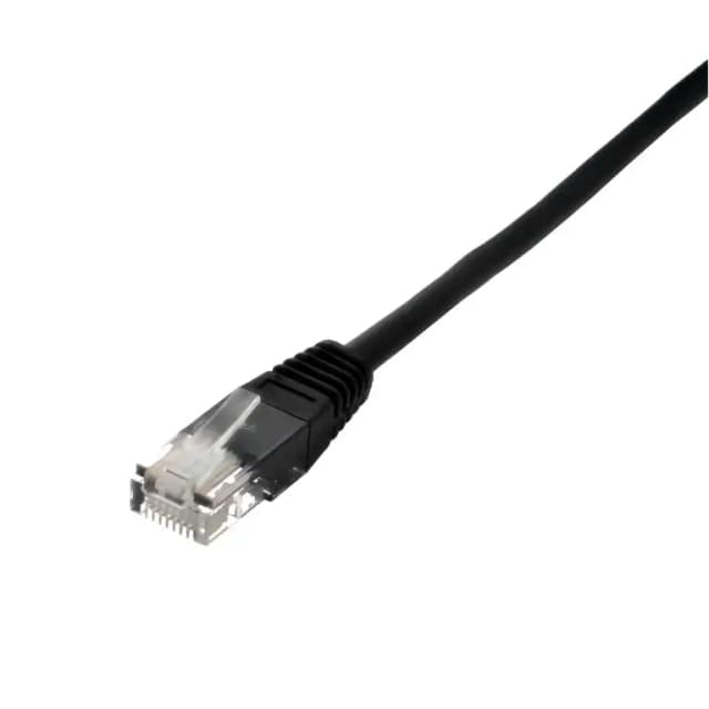 Cablu de retea UTP Well cat5e patch cord RJ45 0.5m negru UTP-0008-0.5BK-WL