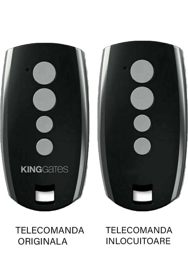 Telecomanda inlocuitoare poarta garaj de 2 si 4 canale cod saritor 433.92MHz KingGates Stylo 4 compatibila cu originalul (826)