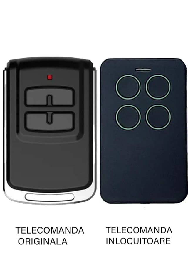 Telecomanda inlocuitoare poarta garaj 4 butoane T4301 Cod Saritor Compatibila cu automatizarile LINOMATIK si receptorul extern R