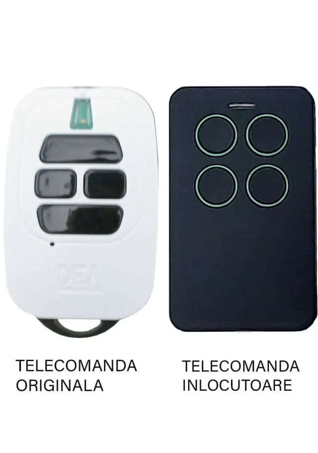 Telecomanda inlocuitoare poarta garaj 4 butoane cod saritor frecventa 433.92MHz Dea GTi4 compatibila cu originalul (810/4)