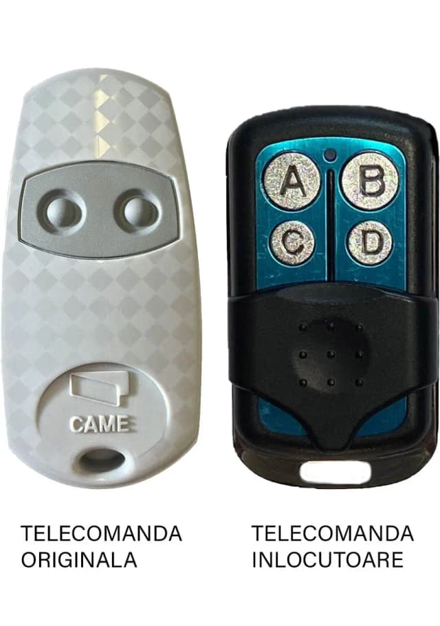 Telecomanda inlocuitoare poarta garaj 2 butoane cod fix frecventa 433.92MHz Came Top 432EE compatibila cu originalul (804)