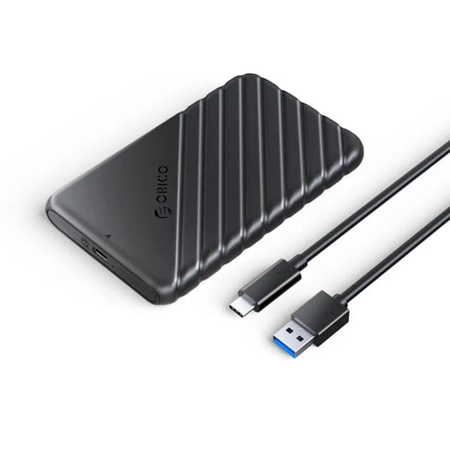 Rack Orico 25PW1-C3-BK USB3.2 2.5 inch conector USB Type-C 130x80x15mm negru