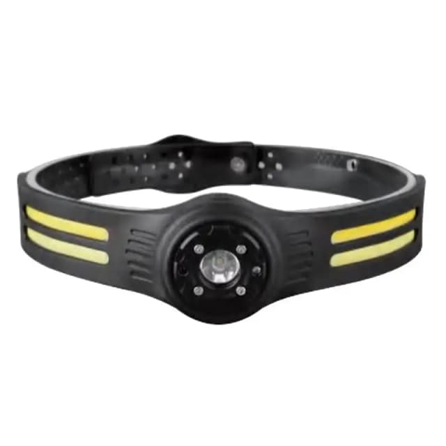 Lanterna frontala LED 3W + 5W LED COB IP43 acumulator /incarcate USB-C V-tac SKU-23340