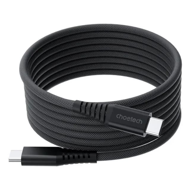 Cablu magnetic date / incarcare USB-C - USB-C Choetech XCC-1051-BK 1.8m PD3.1 240W negru