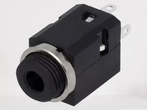 Conector Jack 3.5 mm CLIFF FC681375V soclu mama stereo 3 contacte /4 terminale /pentru panou THT
