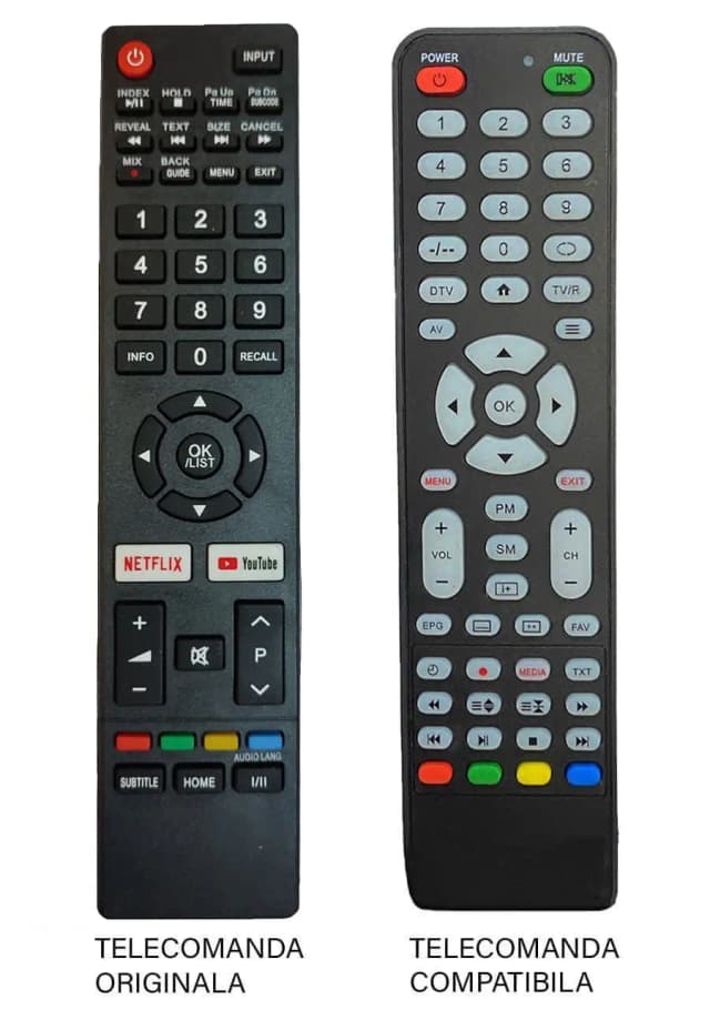 Telecomanda inlocuitoare compatibila TV Vortex NEI Schneider 32NE4700 IR 40BF (380-E)