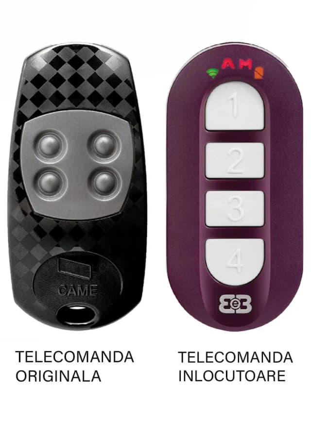 Telecomanda inlocuitoare poarta garaj Came ATO4EV 4 Butoane/ cod saritor/ 433.92Mhz (603)